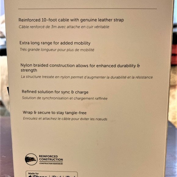 Native Union 10' Cable XL USB-A to Lightning belt cable - Picture 2 of 2